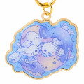 Japan Sanrio Metal Keychain - Cinnamoroll : Dolly Mix Blue - 3