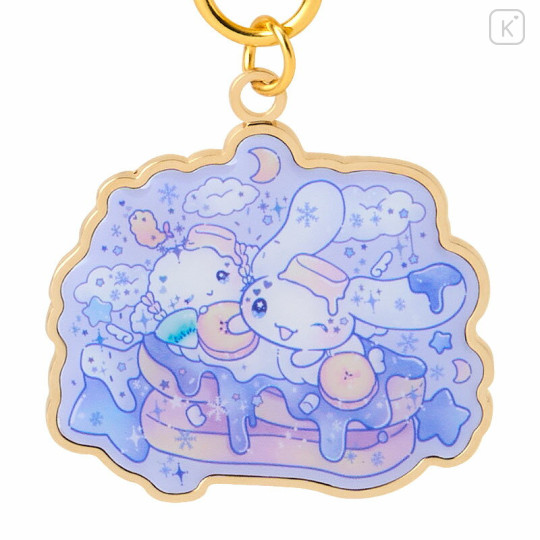 Japan Sanrio Metal Keychain - Cinnamoroll : Dolly Mix Purple - 3