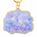 Japan Sanrio Metal Keychain - Cinnamoroll : Dolly Mix Purple - 3