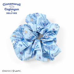 Japan Sanrio Scrunchy - Cinnamoroll & Cogimyun : Dolly Mix Blue