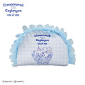 Japan Sanrio Frill Pouch - Cinnamoroll & Cogimyun : Dolly Mix Blue - 1