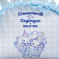 Japan Sanrio Frill Pouch - Cinnamoroll & Cogimyun : Dolly Mix Blue - 5