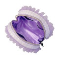 Japan Sanrio Frill Pouch - Cinnamoroll & Cogimyun : Dolly Mix Purple - 4