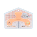 Japan Chiikawa Ukanmuri Book Clip - Kurimanju & Shisa : Orange - 1