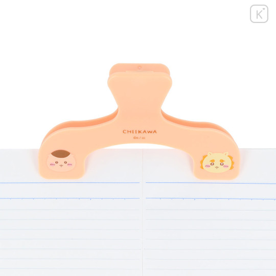 Japan Chiikawa Ukanmuri Book Clip - Kurimanju & Shisa : Orange - 4