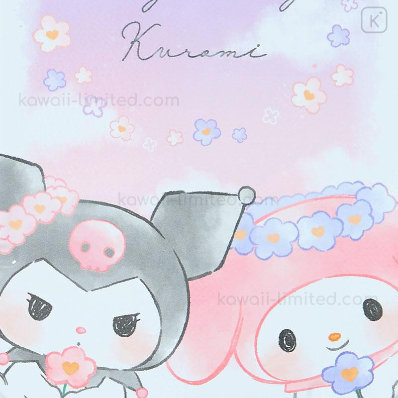 Japan Sanrio 12 Color Colored Pencils with Case - Kuromi & My