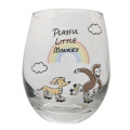 Japan Curious George Swaying Glass Tumbler - Rainbow 3D Drawing - 1