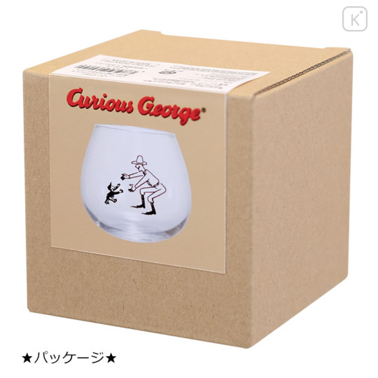 Japan Curious George Swaying Glass Tumbler - Yellow Hat Man - 3
