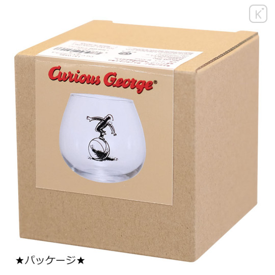 Japan Curious George Swaying Glass Tumbler - Basket Ball - 3