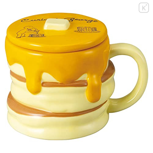 Japan Curious George 3D Porcelain Mug - Pancake - 1