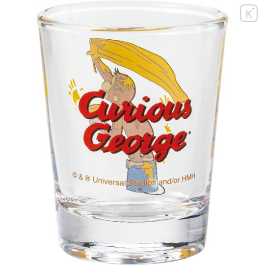 Japan Curious George Mini Glass Tumbler - Painting Yellow - 2