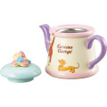 Japan Curious George Porcelain Teapot - Jumping To Donut - 2