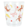 Japan Curious George Clear Plastic Tumbler - So Much Fun Happy Monkey - 1