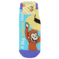 Japan Curious George Socks - Big Yellow Hat Blue - 1