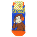 Japan Curious George Socks - Music Blue Orange - 1