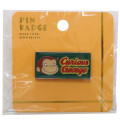Japan Curious George Tiny Pin Badge - Name Green - 1