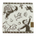 Japan Curious George Jacquard Hand Towel - Animal Apple Monochrome - 1