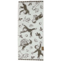 Japan Curious George Jacquard Face Towel - Animal Apple Monochrome - 1