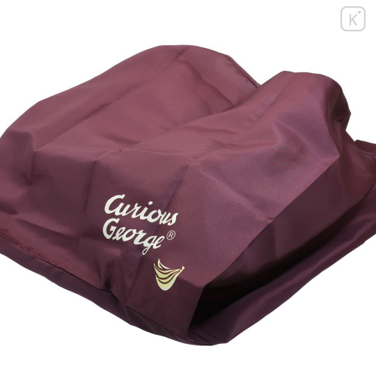 Japan Curious George Eco Bag - Best Day Ever Deep Red - 3