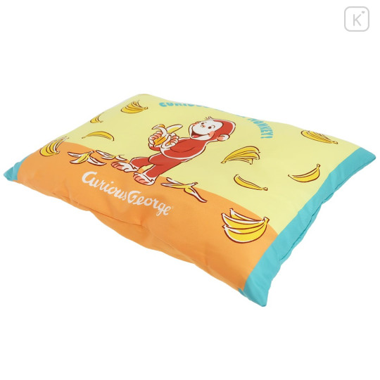Japan Curious George Mini Relax Pillow Cushion - Banana Green Yellow - 2