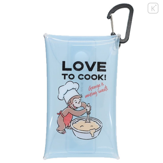 Japan Curious George Clear Multi Case (S) - Love To Cook Blue - 1