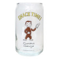 Japan Curious George Glass Tumbler - Can-Shaped Snack Time - 1