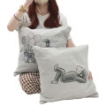 Japan Curious George Seat Cushion - Candy Grey - 5