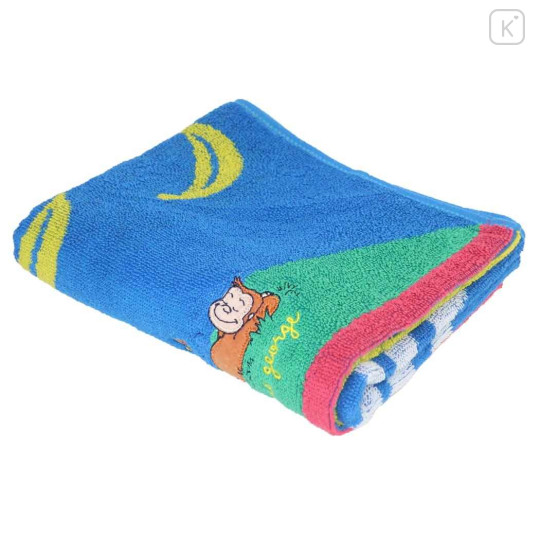 Japan Curious George Jacquard Face Towel - Blue Sky - 3
