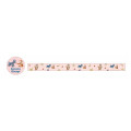 Japan Curious George Clear Masking Tape - Animal Apple Pink - 2