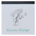 Japan Curious George Square Memo Pad - Painting Mint - 1