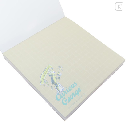 Japan Curious George Square Memo Pad - Painting Mint - 2