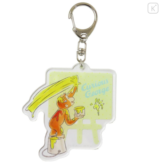 Japan Curious George Acrylic Keychain - Painting Yellow - 1