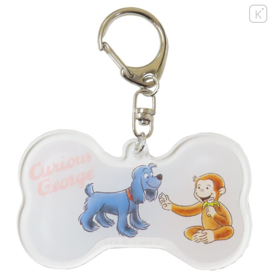 Japan Curious George Acrylic Keychain - Sharing Banana - 1