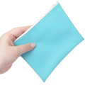 Japan Curious George Clear Flat Mini Pouch - Painting Turquoise - 2