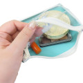 Japan Curious George Clear Flat Mini Pouch - Painting Turquoise - 3