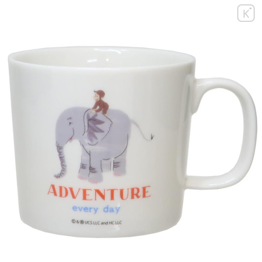 Japan Curious George Ceramic Mug - Adventure Everyday Elephant - 1