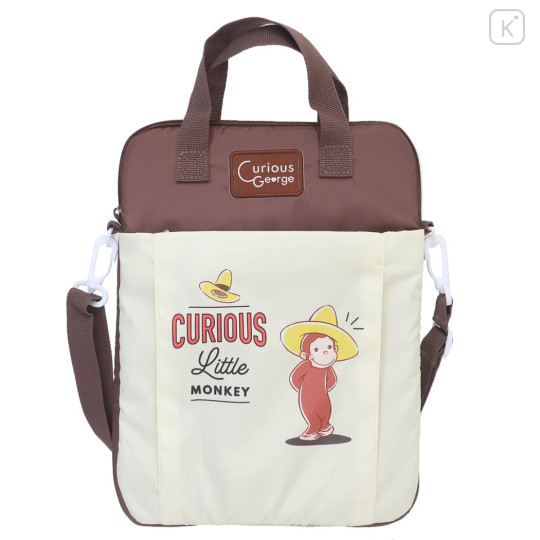 Japan Curious George 13 inch Laptop Bag Tablet Case - Brown Yellow - 1
