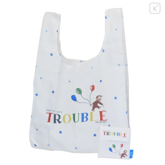Japan Curious George Eco Bag - Balloon Dont Get Into Trouble - 1