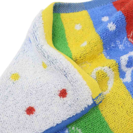Japan Curious George Mini Towel Jacquard Handkerchief - Balloon Dont Get Into Trouble - 2
