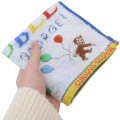 Japan Curious George Mini Towel Jacquard Handkerchief - Balloon Dont Get Into Trouble - 3