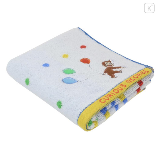 Japan Curious George Jacquard Face Towel - Balloon Dont Get Into Trouble - 3