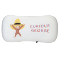 Japan Curious George Mini Relax Pillow Cushion - Yellow Big Hat White - 1