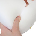 Japan Curious George Mini Relax Pillow Cushion - Yellow Big Hat White - 3