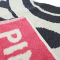 Japan Pingu Towel Bath Mat - Black Pink - 2
