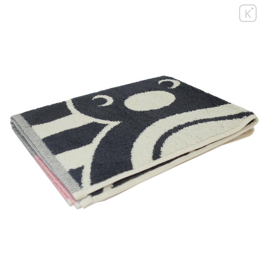 Japan Pingu Towel Bath Mat - Black Pink - 3