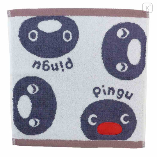 Japan Pingu Mini Towel Jacquard Handkerchief - Face - 1