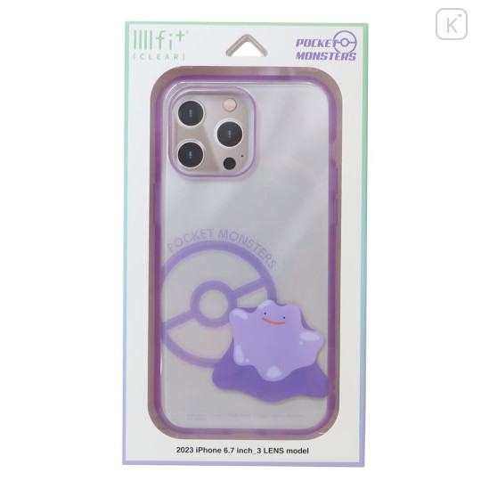 Japan Pokemon IIIIfit Clear iPhone 15 Pro Case - Ditto - 3