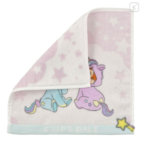 Japan Disney Store Mini Towel Jacquard Handkerchief - Chip 'N Dale Collection Unicorn - 2