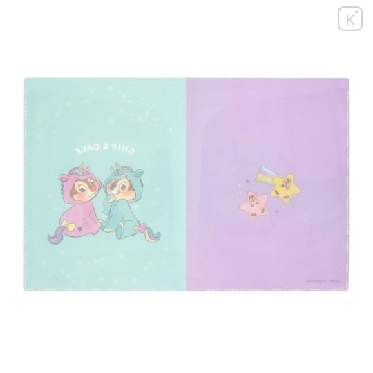 Japan Disney Store 2 Pockets Hologram A4 File - Chip 'N Dale Collection Unicorn - 3