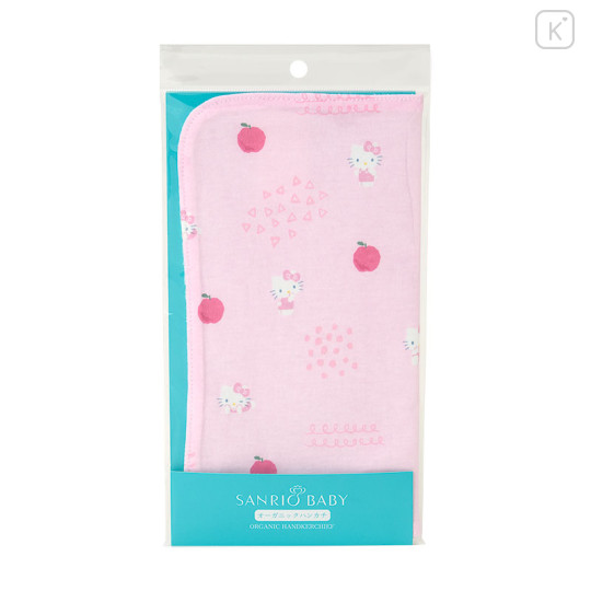 Japan Sanrio Original Organic Handkerchief - Hello Kitty : Sanrio Baby - 3